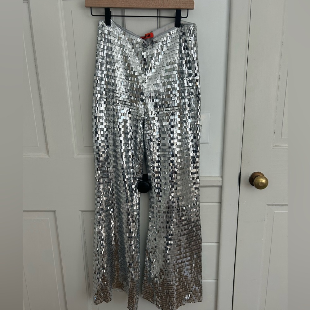Simon Miller Robo Silver Sequin Pant 8